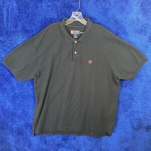 Chaps Ralph Lauren‎ Polo Shirt Mens 2XL Navy blue Preppy Short Sleeve